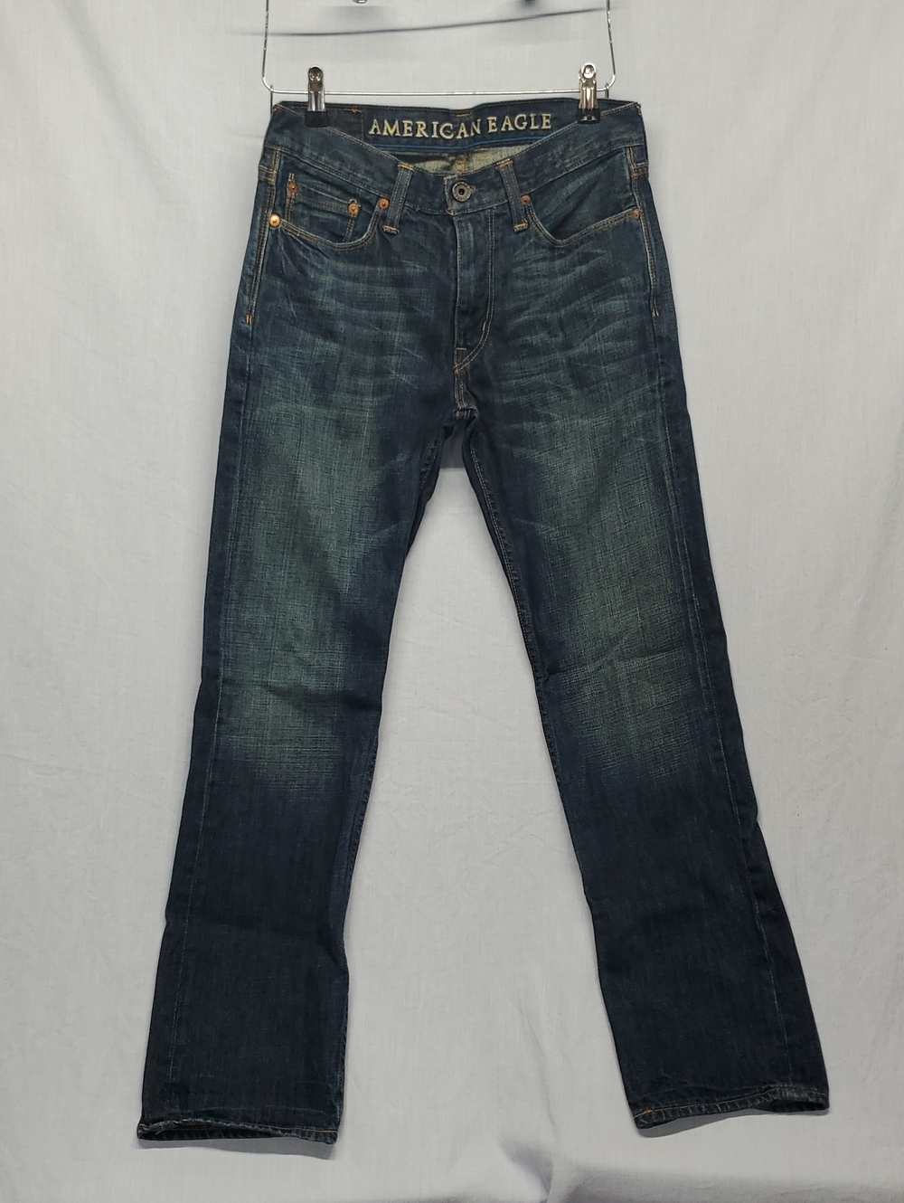 American Eagle Outfitters Men's Dark Wash Bootcut Jeans #339